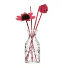 100ml Factory Wholesale Engraving Clear Fancy Reed Diffuser Oil Bottles 100ml With Stopper