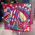 Silk Scarf Luxury Printed Fashionable Silk Scarf Natural Silk Scarf