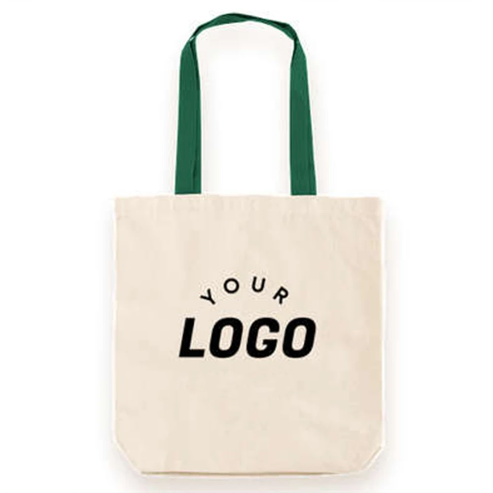 Printable Logo Cotton Canvas Tote Bag Customizable Logo Extra Large Tote Bag for Shopping