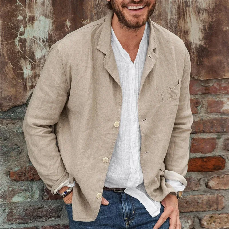 casual linen jacket