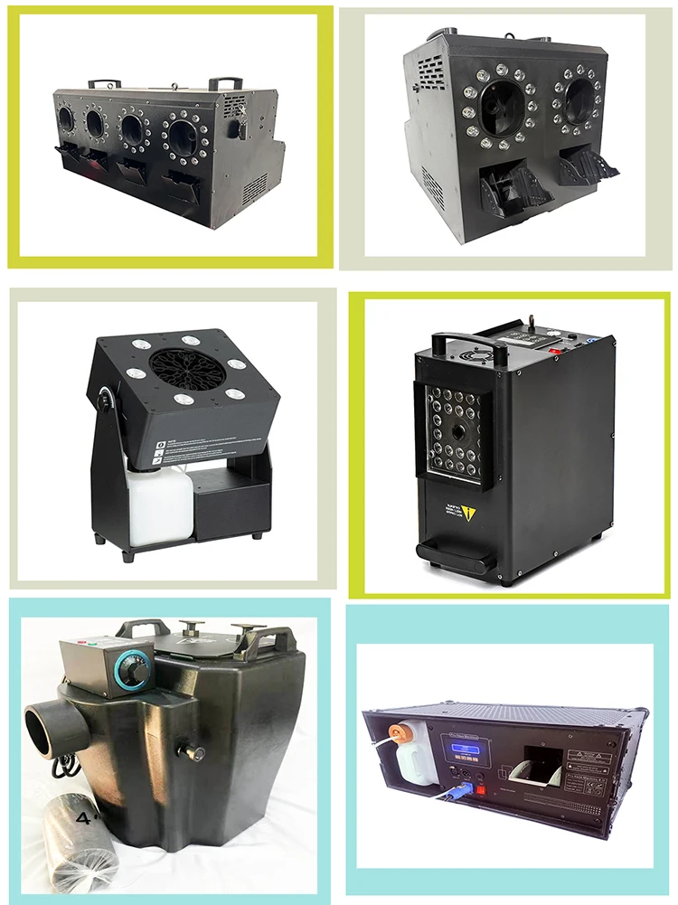 Professional 1500W LED RGB Color Fogger for Stage DMX Disco DJ Party Smoke Machine Electric Metal Machine