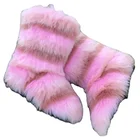 Fur Fur Faux Fur Boot Factory Wholesale Women Faux Fur Boots Fur Snow Boots