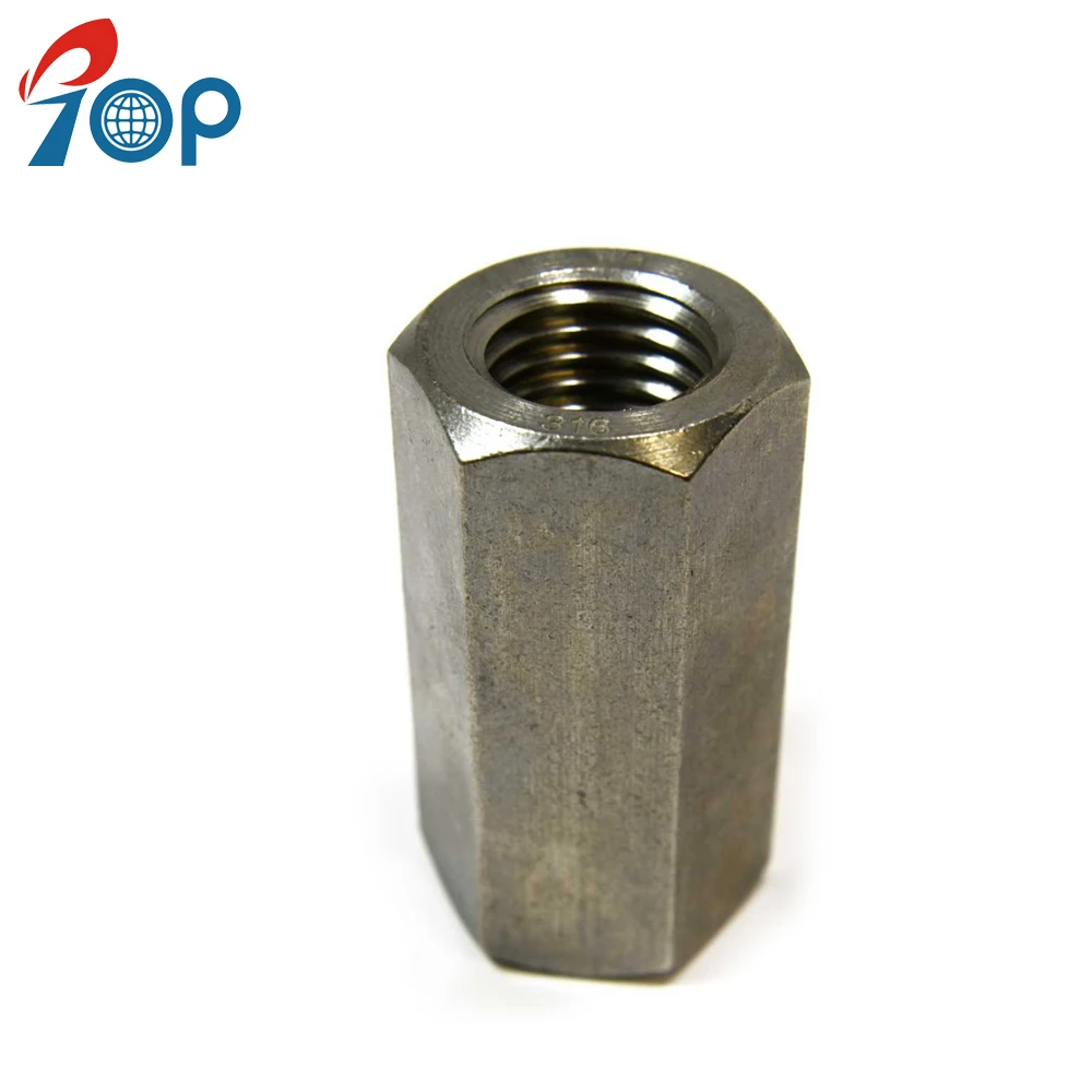 Din6334 Long Hex Coupling Nut M6 M8 M10 Connecting Galvanized Stainless