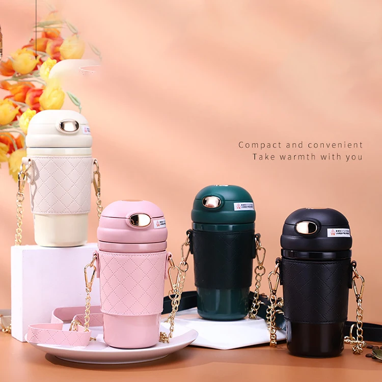 480Ml Fitness Thermos Custom Mug Coffee Tumbler PP Cup Rotating Display with Straight Vibrator for Business Gifts Outdoor Tours