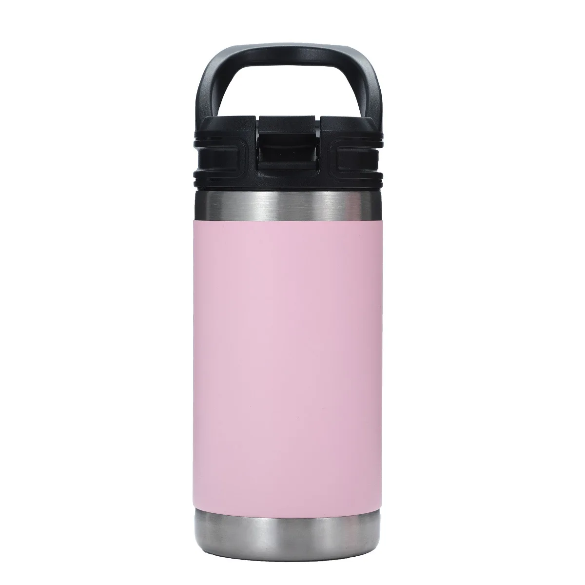 wholesale Eco-friendly Double Wall Stainless Steel Sports Water Bottle Insulated Vacuum Flask with Straw Lid 350/500/750/1000ml