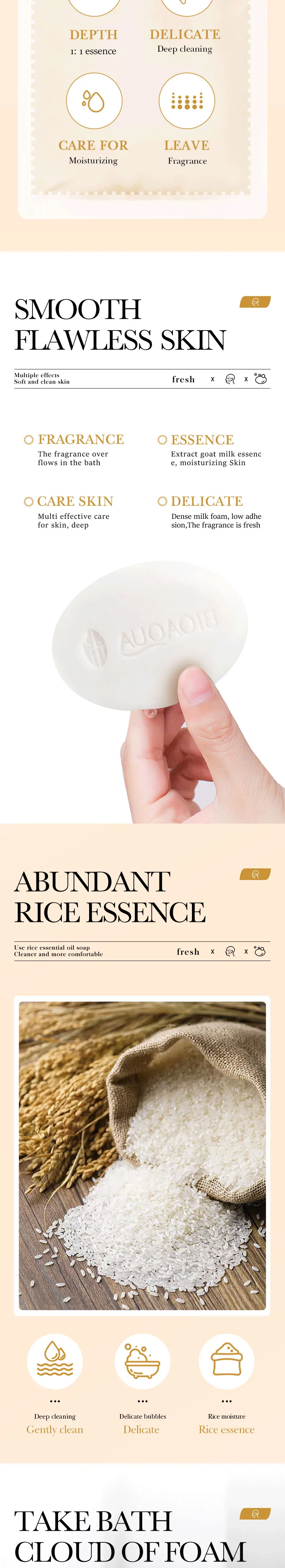 product bioaqua organic natural lightening soap bar deeply cleansing and whitening for face hands body made from rice-3