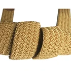 Belt Belt Belt Fashionable Women Elastic Woven Braided Belt With PU Leather
