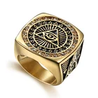 Ring Rings Custom Promotional Gift High Quality Cheaper Red Masonic Item Large Size Ring Stainless Steel Rings