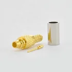 Mmcx MMCX Male Plug Connectors Crimp For RG316 LMR100 RG188 RG174 Cable