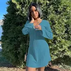 Clothing Autumn And Winter Women's Clothing Solid Color Casual Sexy Loose Dress