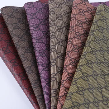 Factory Wholesale Letter-Printed Leather Fabric Stretch Cloth Sole Pvc Leather Suitcase Decoration Belt Leather