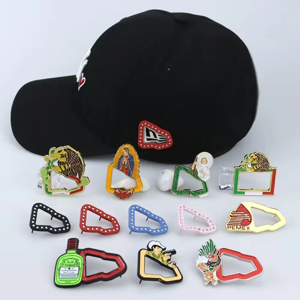 Wholesale Customize Club Baseball Hat Enamel Pins Metal Charms Frame