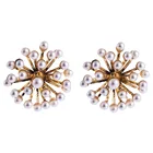 Pearl French Design Romantic Firework Pearl Earrings