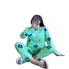 Sleepwear Nightwear Factory Price Cute Cartoon Women's Sleepwear Nightwear 2 Pcs Pajamas