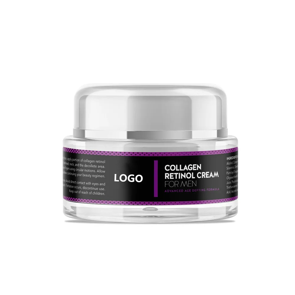 private label retinol collagen boosting face cream for men anti