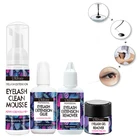 Remover Eyelash Extension Combination Kit Lash Cleansing Mousse Invisible Lash Glue And Eyelash Glue Remover