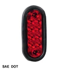 Tail Lights Light Tail Light 6" Oval LED Tail Lights New Lens Style STOP/TAIL/TURN Led Tail Light
