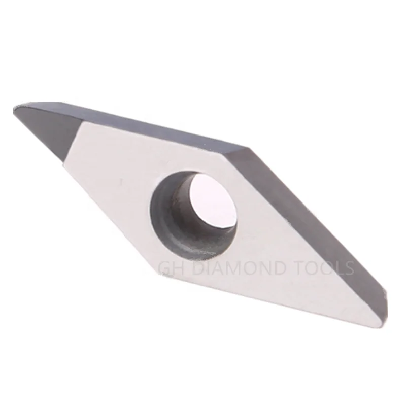 2pcs VCGT160404 PCD  carbide inserst for Aluminum Polycrystalline diamond tools 