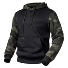 Hoodies Mens Customized Logo Camouflage Print Fleece Colorful Hoodies Pullover Relaxed