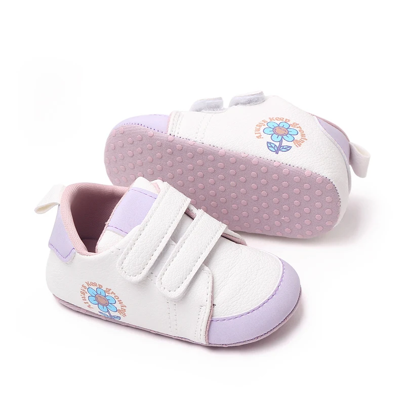 Spring and Autumn Matching Flowers Soft Soled Baby Casual Shoes for Boys and Girls details