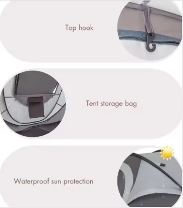 Wind Valley One Bedroom Extended Type Automatic Pop-Up Tent Camping Four Season Waterproof Oxford Set Portable Foldable factory