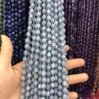 Emerald Bead 6Mm Double Tip Blue Angel Loose Emerald Bead Gemstones Natural