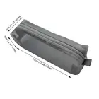 Pencil School Bag Student Supplies Transparent Mesh Zipper Pencil Case School Nylon Pencil Bag