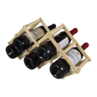 Table Hot Sell Burn Wood Modern Metal Table Top Wine Rack