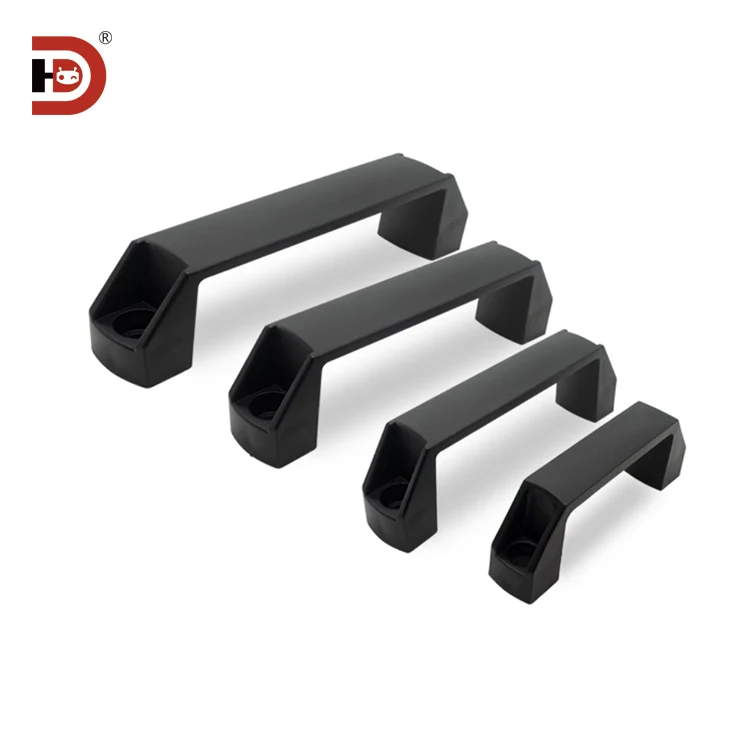 Aluminum Profile Accessories Cabinet Door Plastic square Handle/nylon Alloy Door Handle/drawer Buckle Hole Distance 90 120 180 supplier
