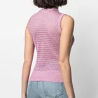 Vest Fashion Autumn And Winter New Lazy Round Neck Vest Knitted Sweater Hollow Out Sweater