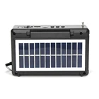 Radio With Flashlight Solar Powered Radio NNS NS-1587BT USB TF Portable Solar Power System Radio With Flashlight