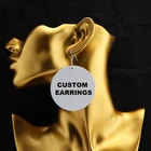 Earrings Earrings Custom Jewelry 1 Pair Women American African Wood Earrings