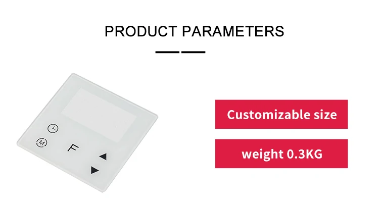 Tempered glass smart touch switch panel Glass display panel for small household appliances and instruments