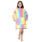 Sweatshirt Hooded Custom Oversized Sherpa Sweatshirt Wearable Mens Womens Hoodie Blankets Hooded Blanket
