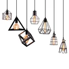 Pendant Nordic Pendant Lights Iron Cage Loft Pendant Lamp Industrial Metal Hanging Lamp