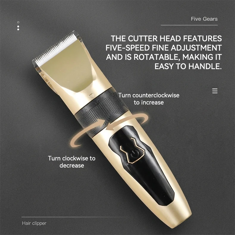Wholesale Pet Electric Clipper Safe Dog Cat Hair Trimmer Professional Grooming Tool Pet Supplies factory