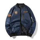 Jackets Super Soft Material Etrend Mbroidery Flight Jackets Oversize Spring And Autumn Style Jackets Men