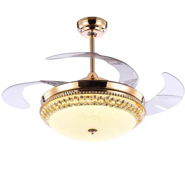 chandelier with hidden fan blades