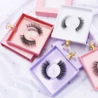 Eyelash Customizable Wholesale Readu To Ship Full Strip Cruelty Free Synthetic Lashes 3d Faux Mink Eyelash