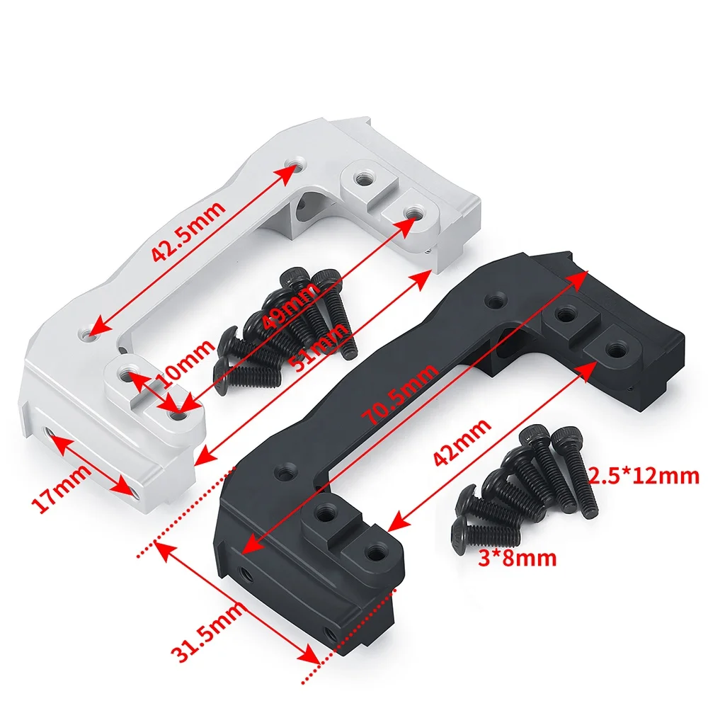 Rc Car Front Rail Bumper Servo Mount Stand For Rc Crawler Axial