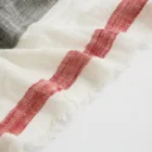 Cotton Scarf New Trade Festival In March Customizable Logo 100% Cotton Gray Soft Scarf For Men