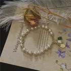 Abalone Shell Bracelet 2020 New Natural Raw Stone Freshwater Pearl Abalone Shell Ornament Chain Bracelet