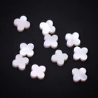 Green Natural Shell Stone 4 Leaf Clover Green Wholesale Gemstone
