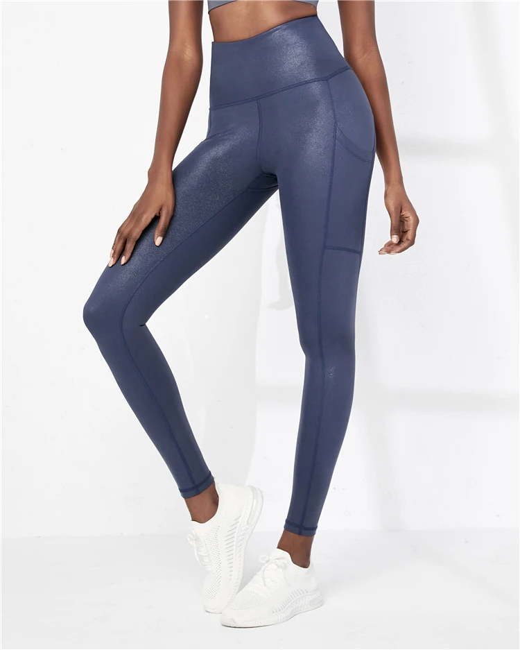 Ladies Navy Sports Leggings