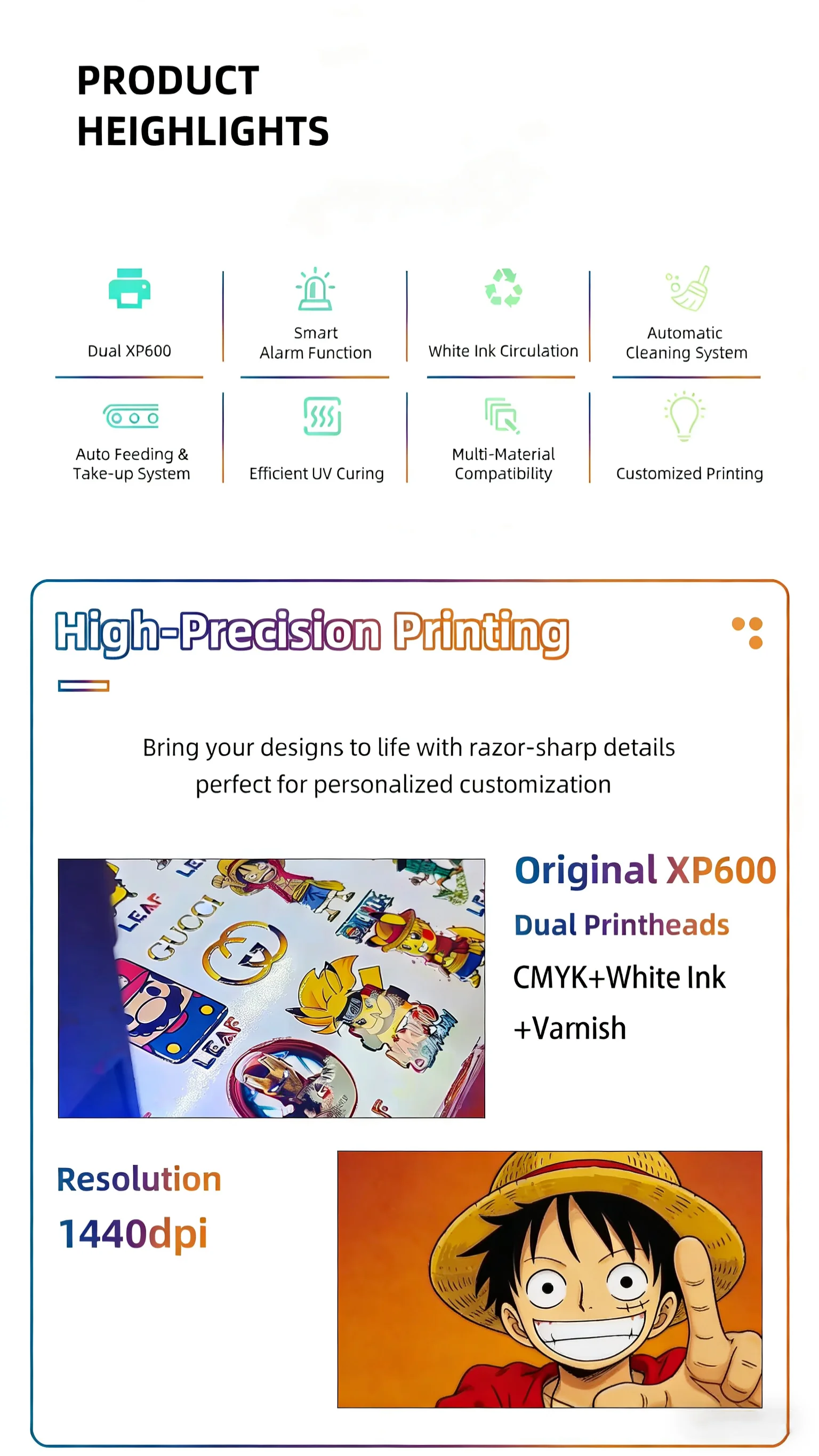 High Quality New UV Inkjet Flatbed Printer Automatic Portable Small Format A3/A4 PVC Plastic Card Phone Case factory