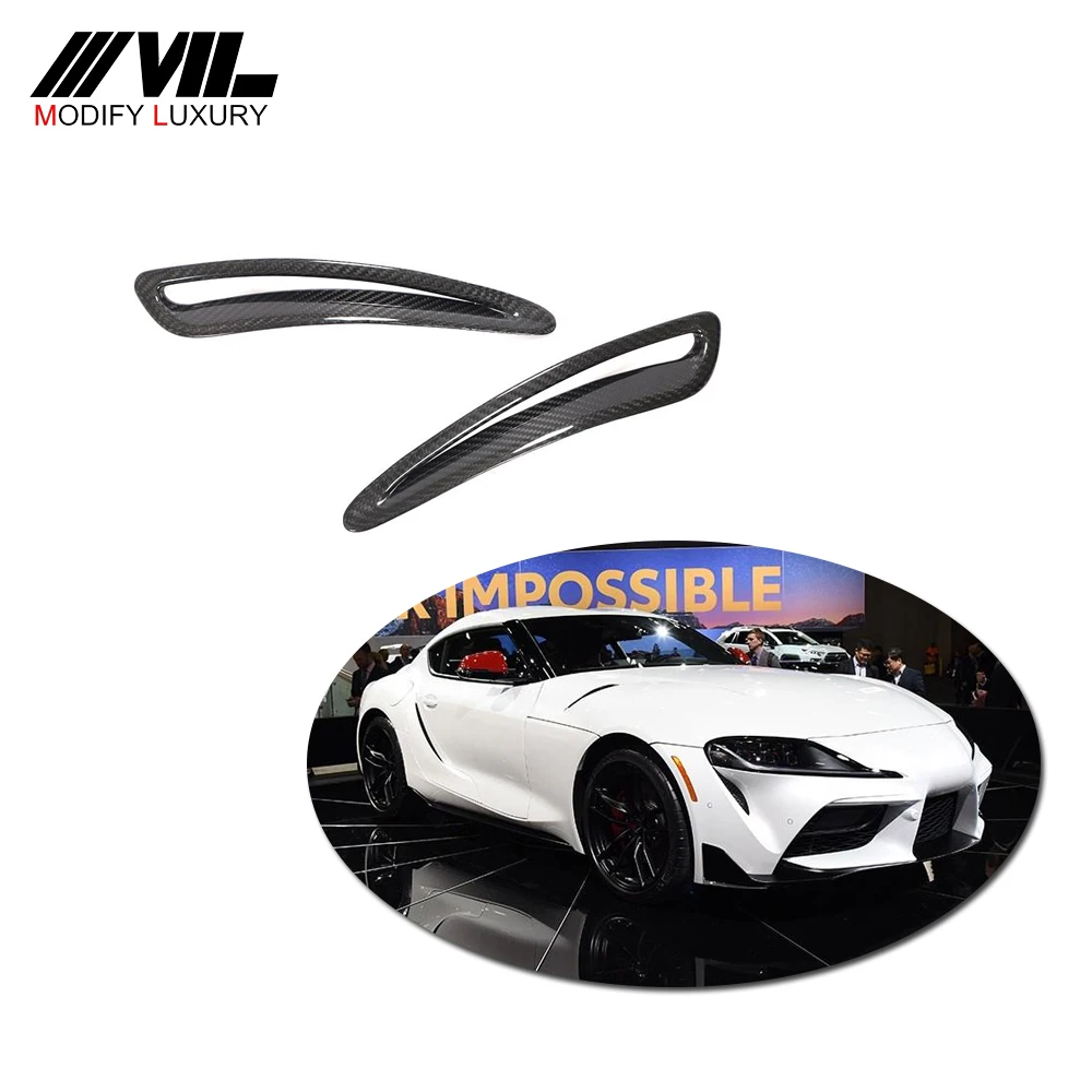 For Toyota Supra A90 2019 2020 2021 Car Hood Vents Trims Hood Vent Air Flow Intake Body Kits