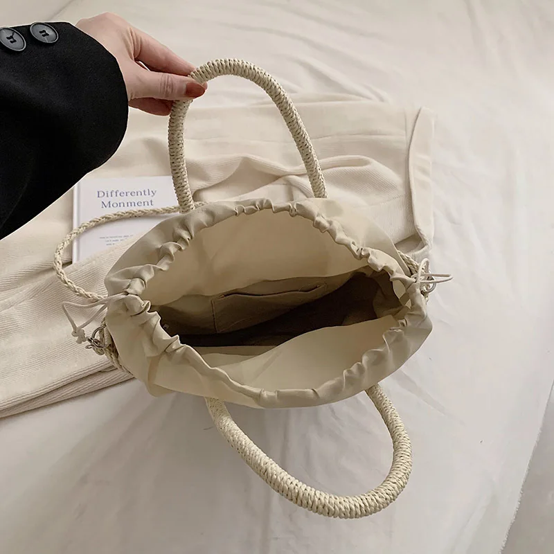 2023  New Design Ladies Fashion Handbag straw beach bag Bohemian handmade large forwomen girl tote beach bag