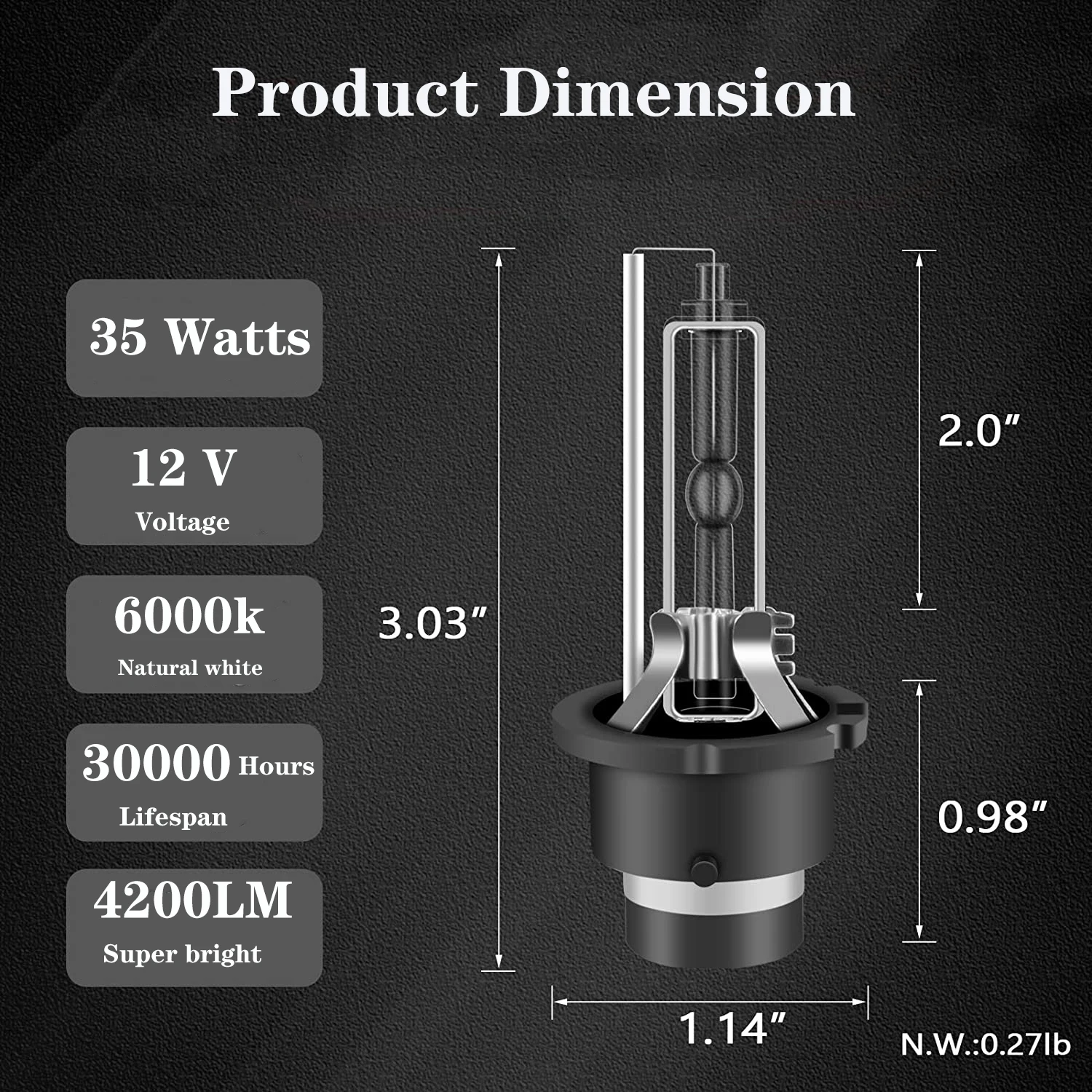 Best Selling D2s 35 Watts High Brightness Hid Car Headlights Instead