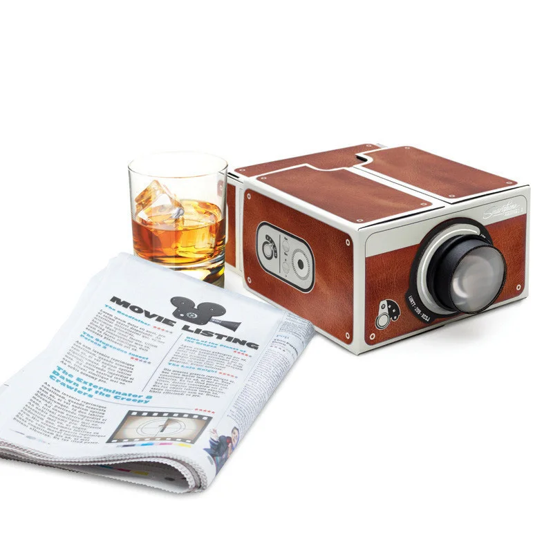 Portable Retro Cardboard Projector Diy 