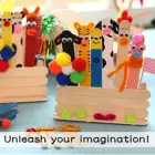Hand Craft Wooden Hand DIY Craft Sticks Garden Label Wooden Popsicle Ice Cream Sticks Wooden Sticks Manufacturers